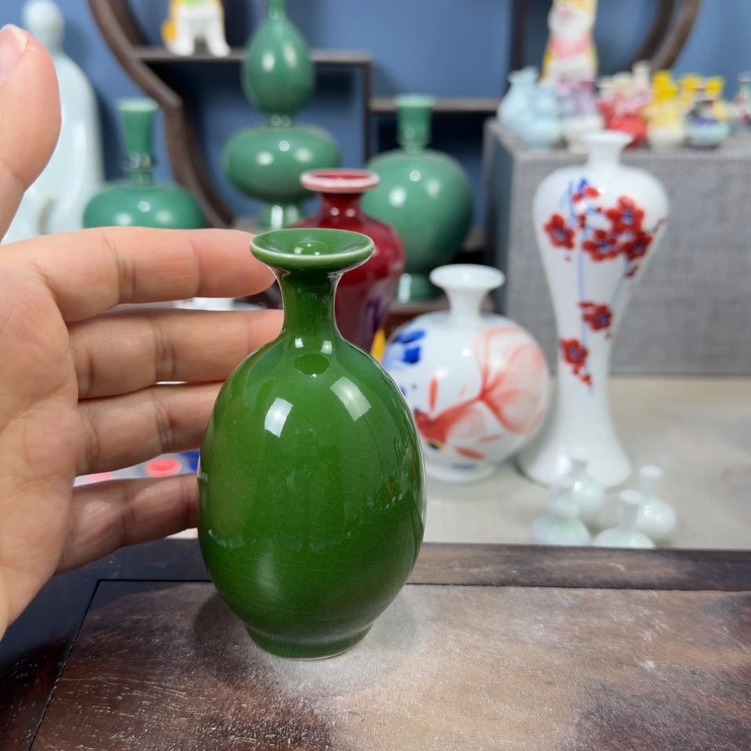 陶瓷手工小花器摆件