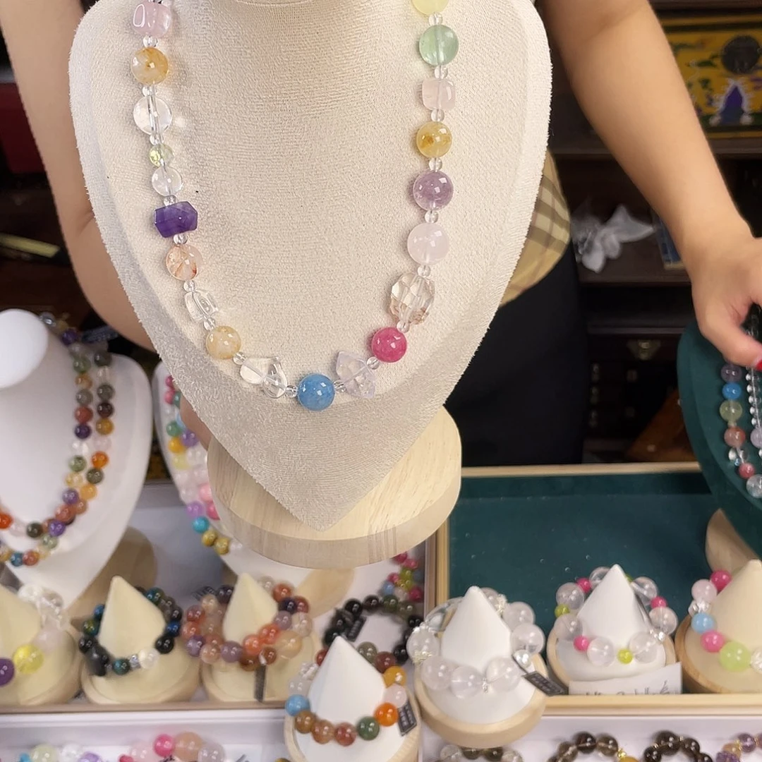 银S925镶嵌手链烟晶