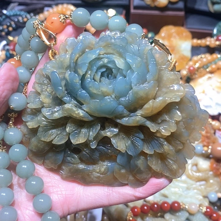 岫玉毛衣链未镶嵌*️****