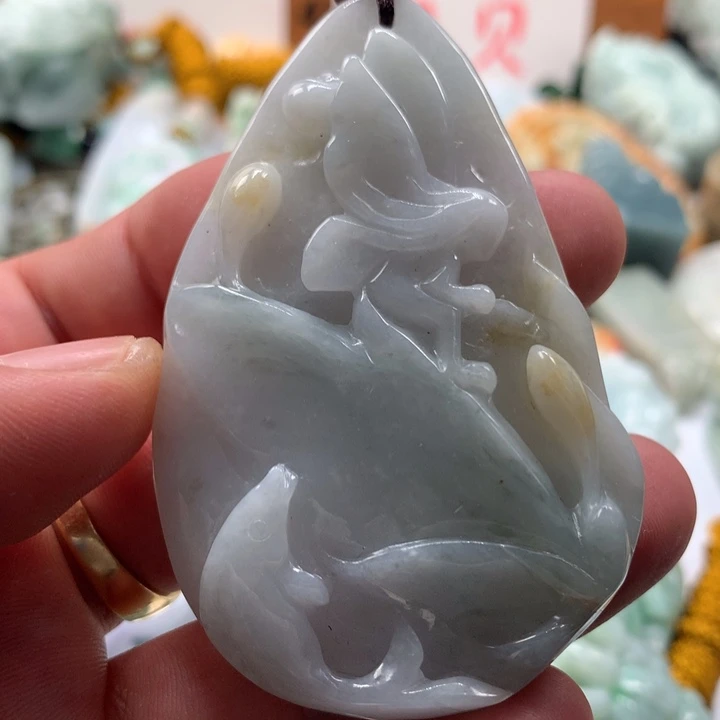 颈饰未镶嵌翡翠保真天然a货翡翠