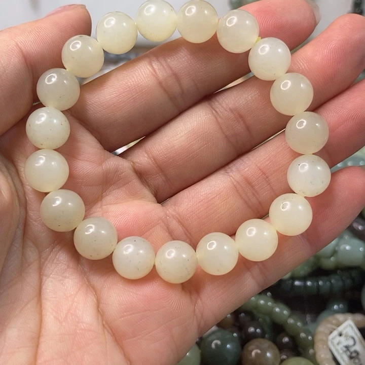 和田玉手串未镶嵌