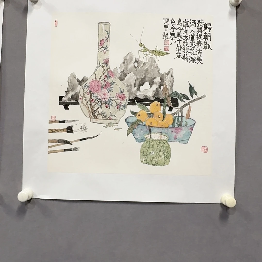 国画亲笔手绘放心去藏
