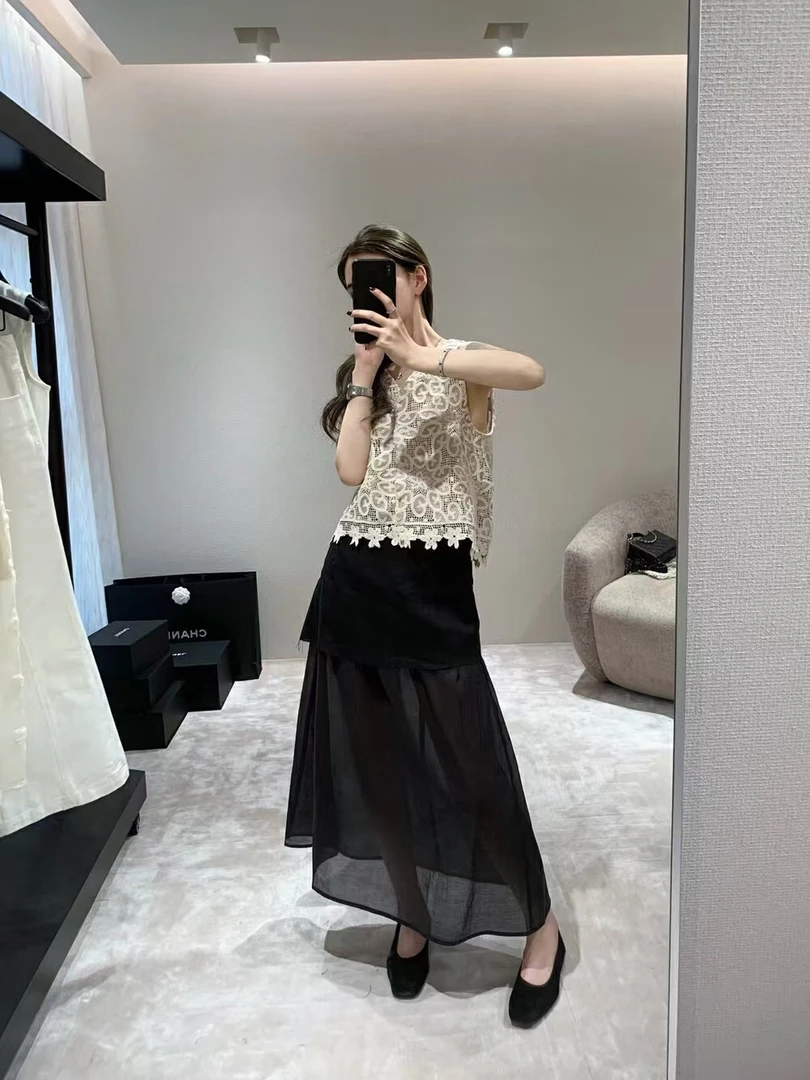 WHMT（8622#福）垂感通勤舒适百搭半身裙（腰围66 裙长88）