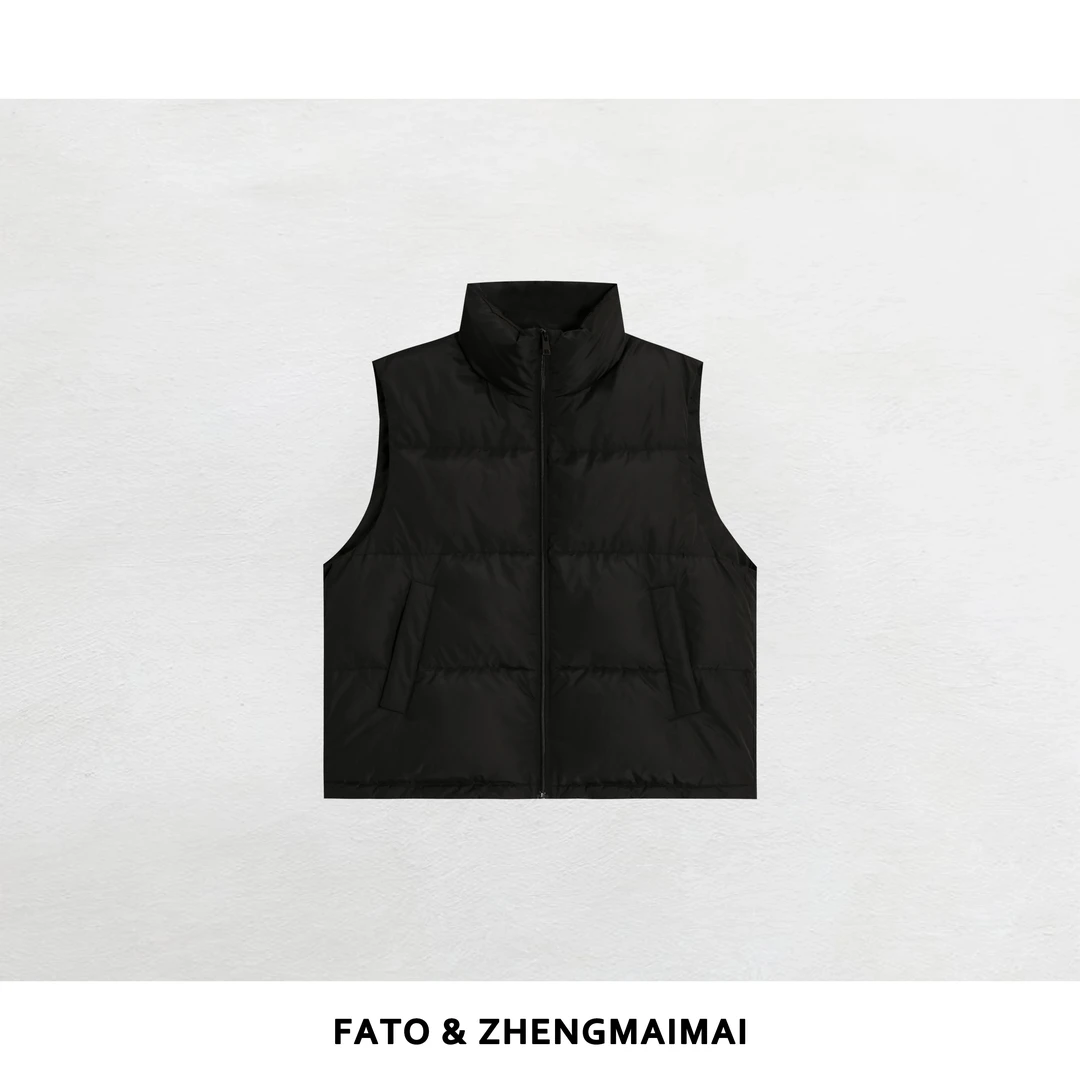 【郑买买】黑盾 秋冬轻奢百搭舒适休闲通勤保暖羽绒马夹 YZ50907J2