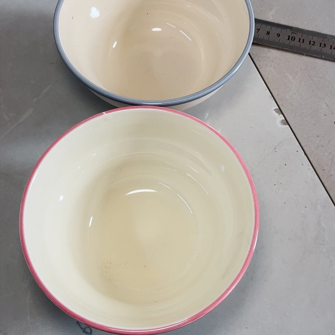 瓷片微瑕陶瓷餐具家用 两个六英寸