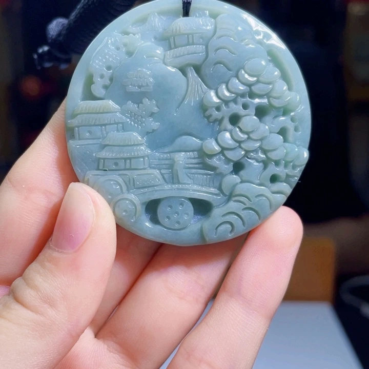 翡翠未镶嵌吊坠(不含链)X57