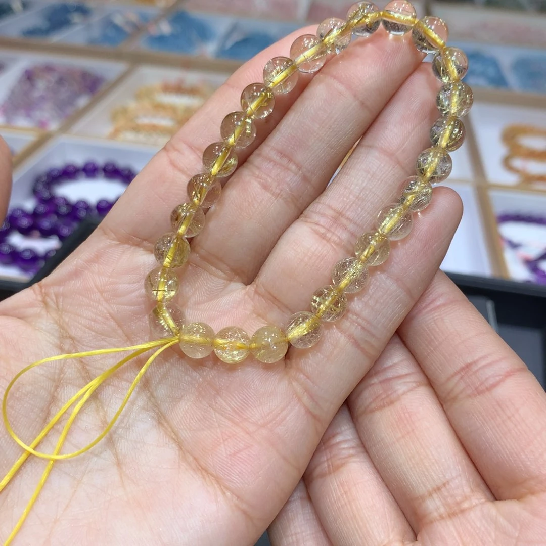 发晶手链未镶嵌钛晶7mm+