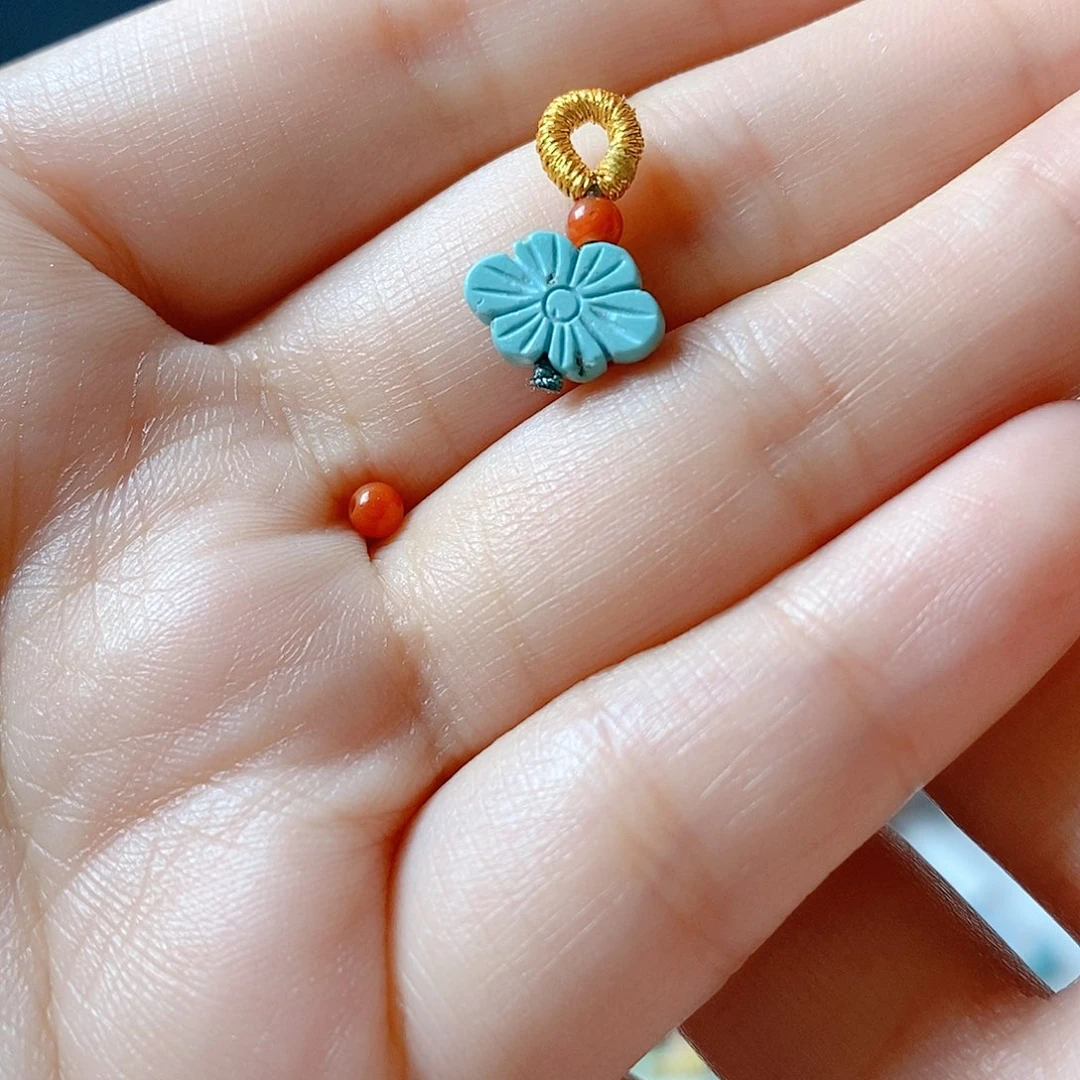 南红玛瑙颈饰未镶嵌咔*滴