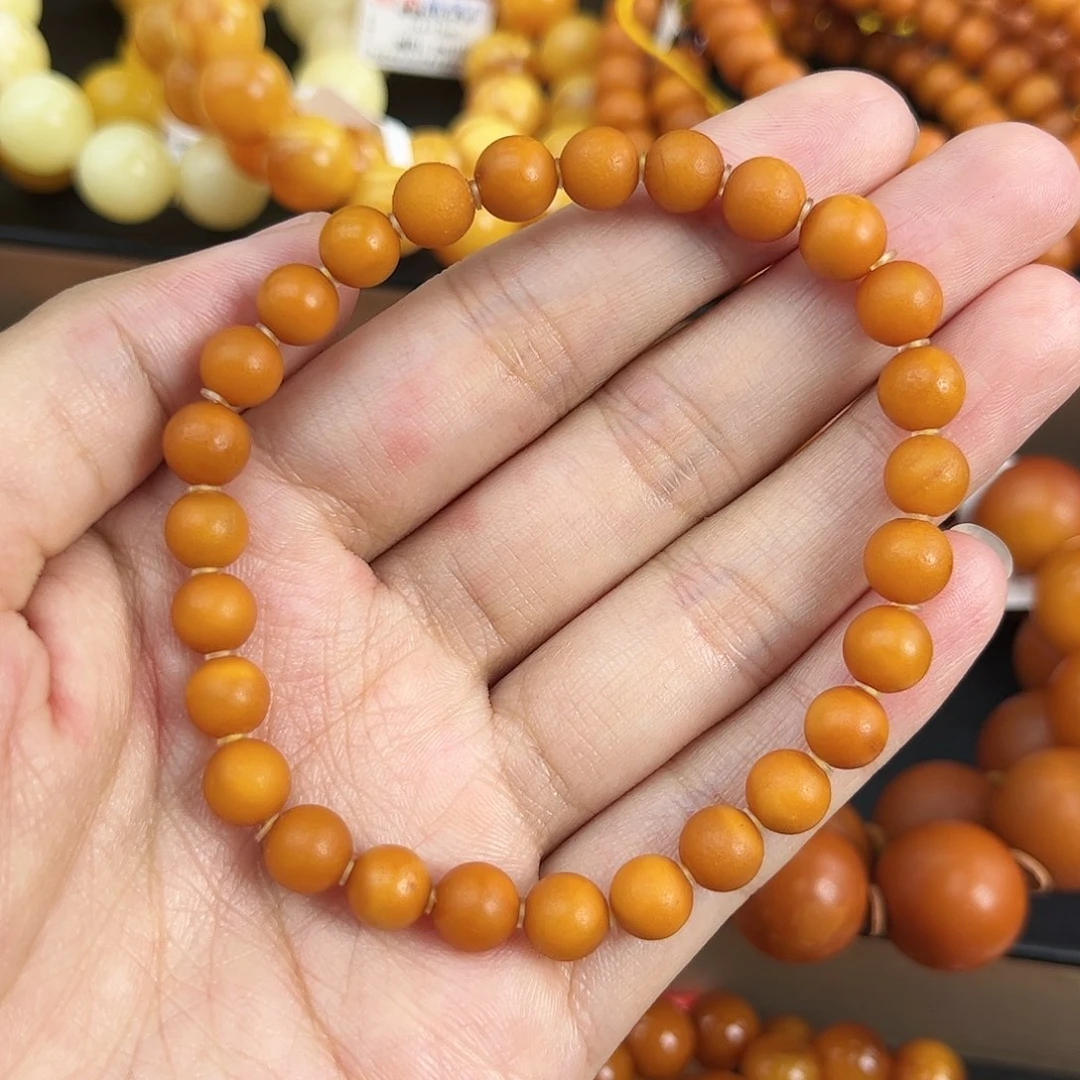未镶嵌琥珀手链蜜蜡