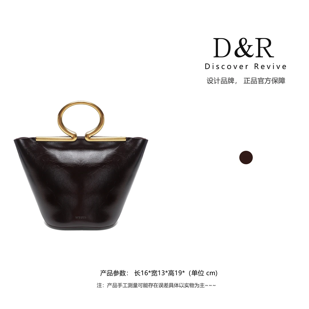 Discover Revive【买手店新款】时尚潮流手提单肩手提包E939-暗红
