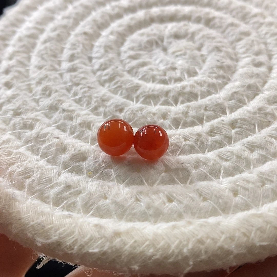 散珠翡翠红翡珠珠单颗价