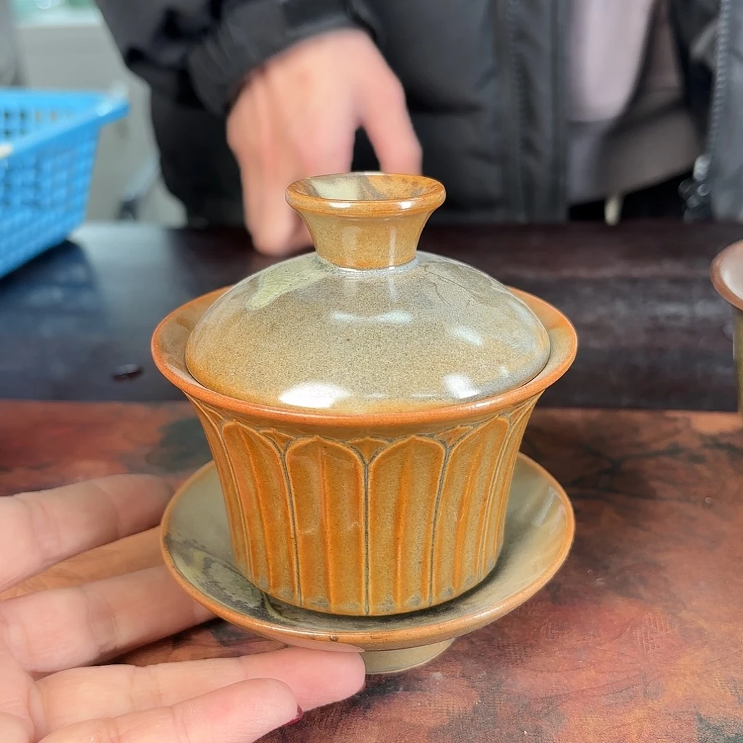 龙泉云间青瓷小米茶器