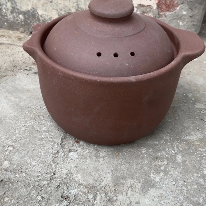 库存尾货紫砂干烧汤锅一套口径22.5