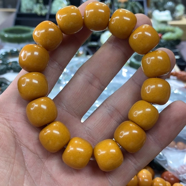 蛇纹石玉未镶嵌串珠珠宝奇石