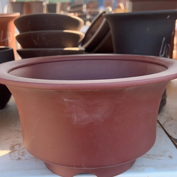 红陶紫砂碗盆口25