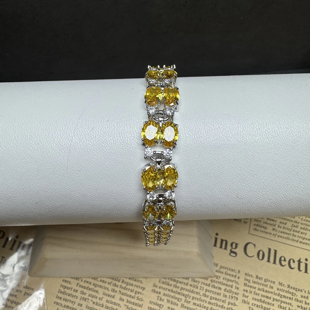 C101双排黄色手链百搭款气质款