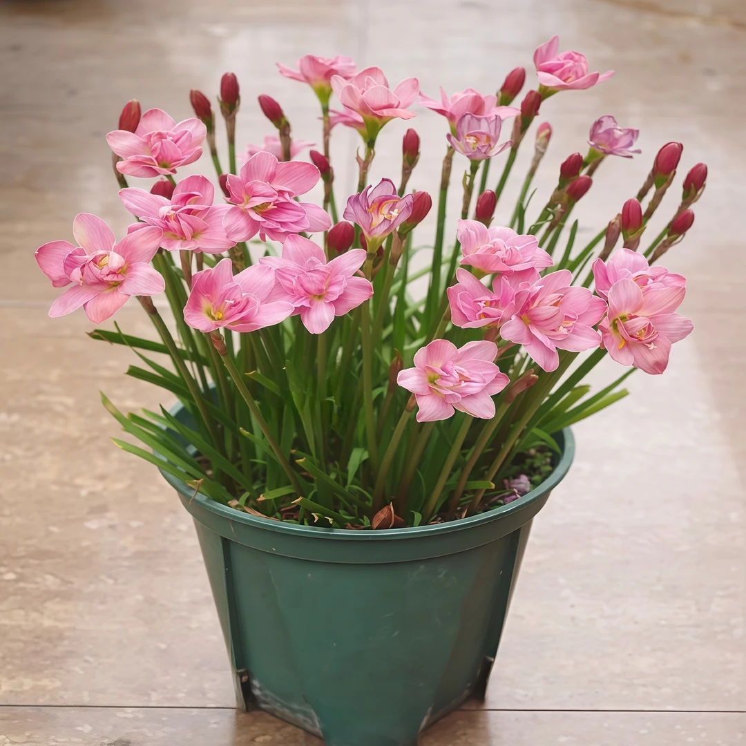 混色风雨兰耐热耐寒易种盆栽阳台庭院重瓣花种球四季开花绿植葱兰