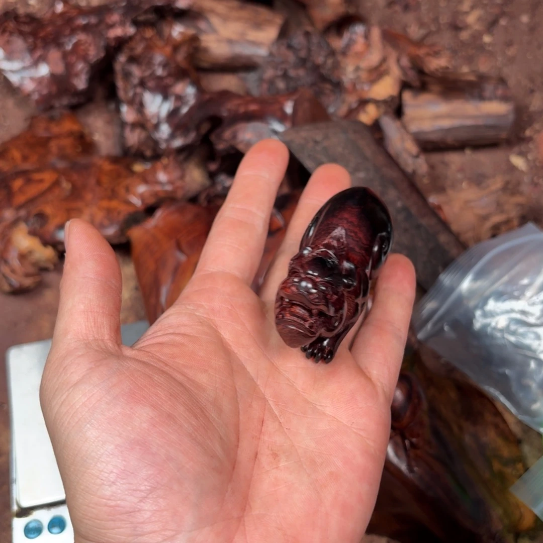 看***海黄花梨/降香黄檀把件