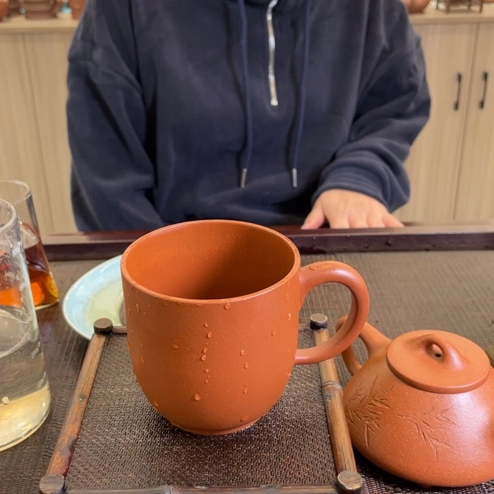 朱泥茶壶朱泥口盖宽