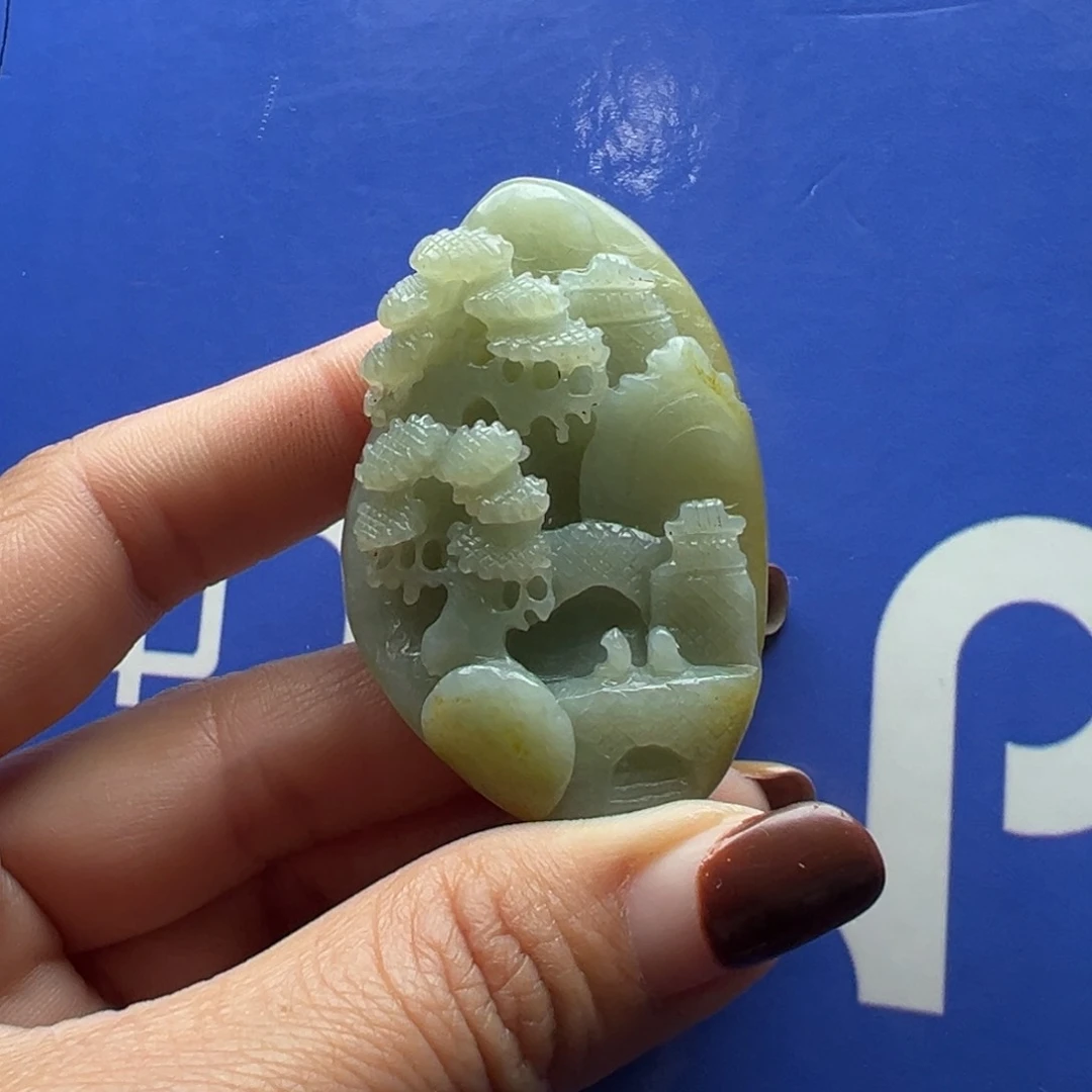 和田玉挂件未镶嵌贡*