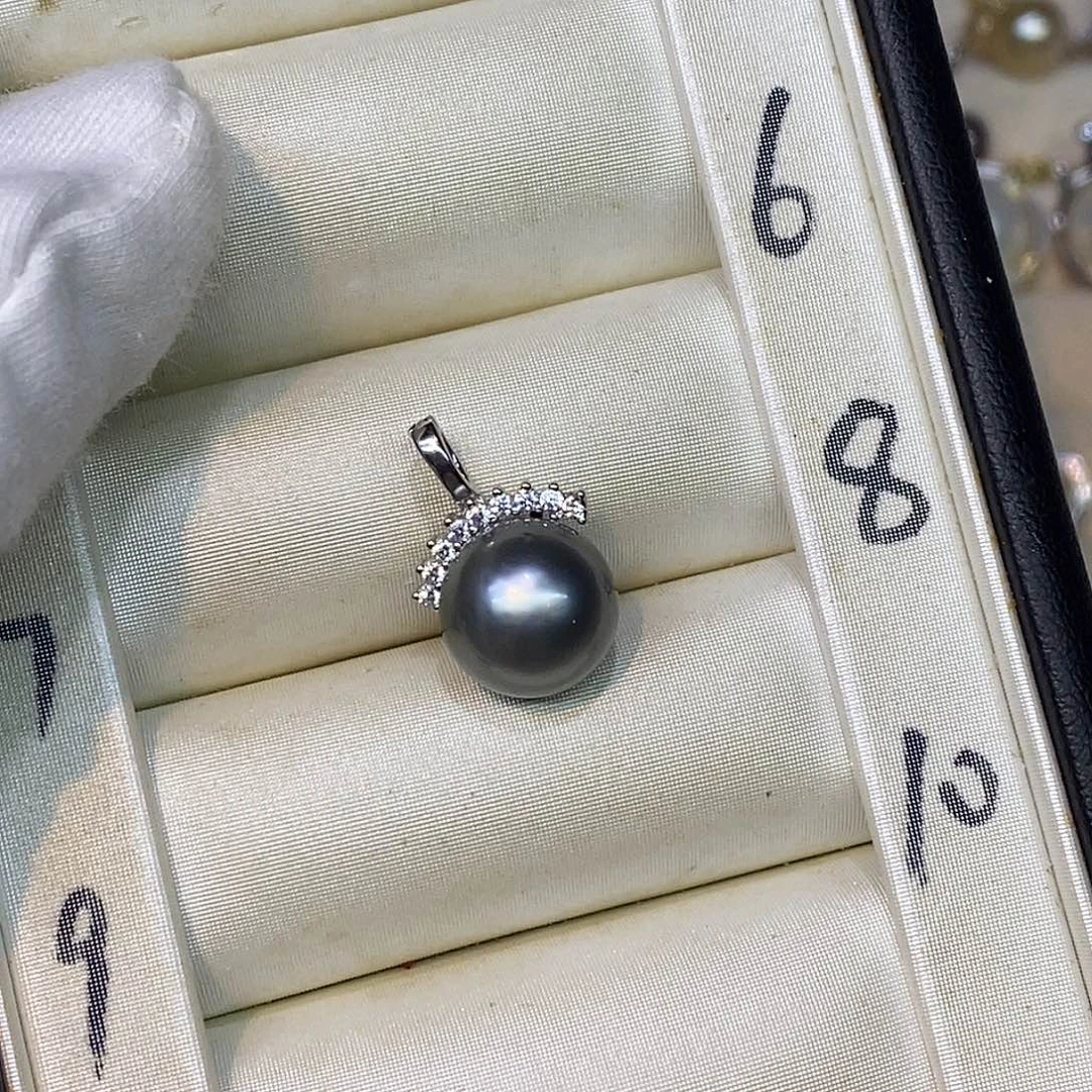 海水珍珠银S925镶嵌颈饰11/12