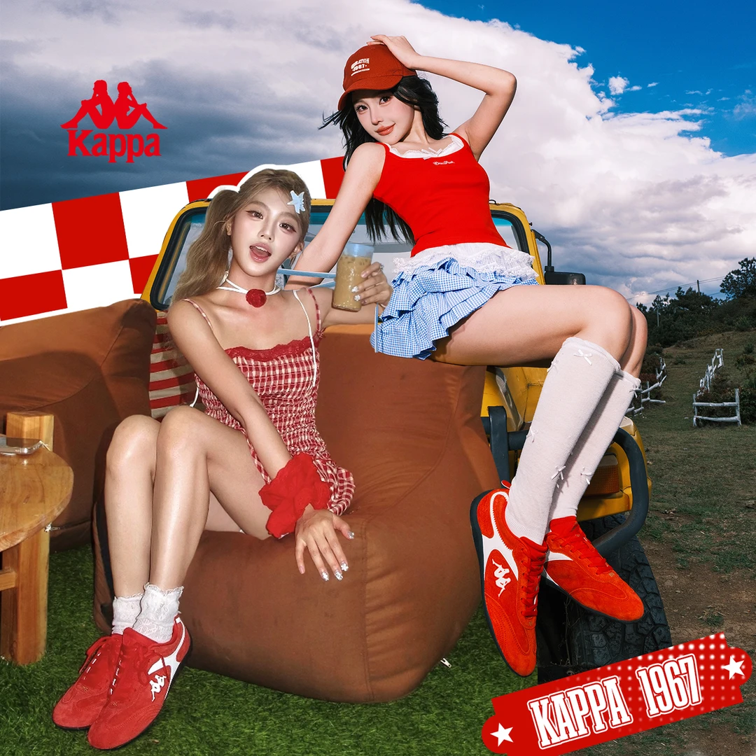 KappaWing赛车鞋卡帕女款秋冬潮流新板鞋百搭休闲运动薄底鞋53CJ