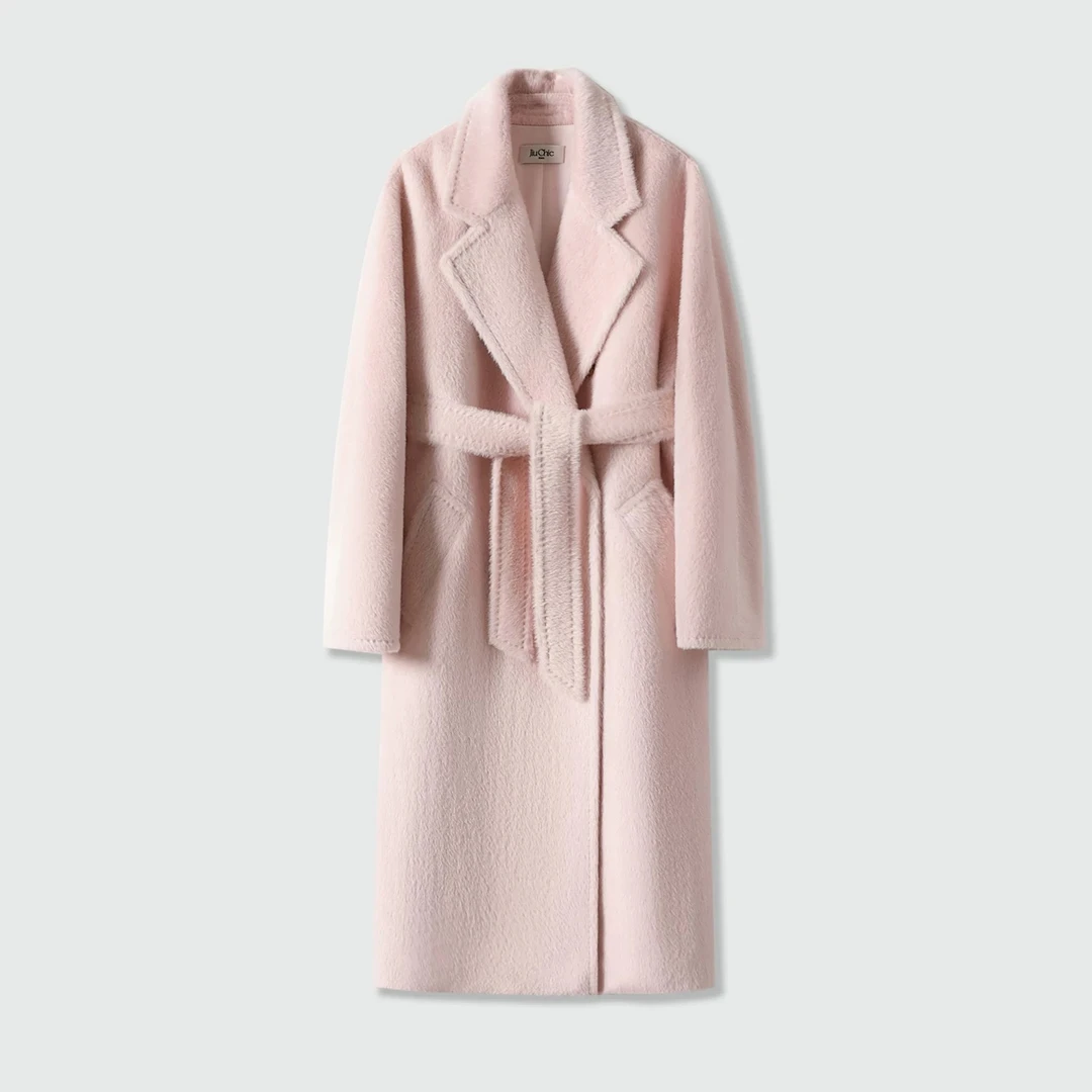 W【801~999】气质女装女外套翻领女士简约毛呢外套秋冬中长款设计师