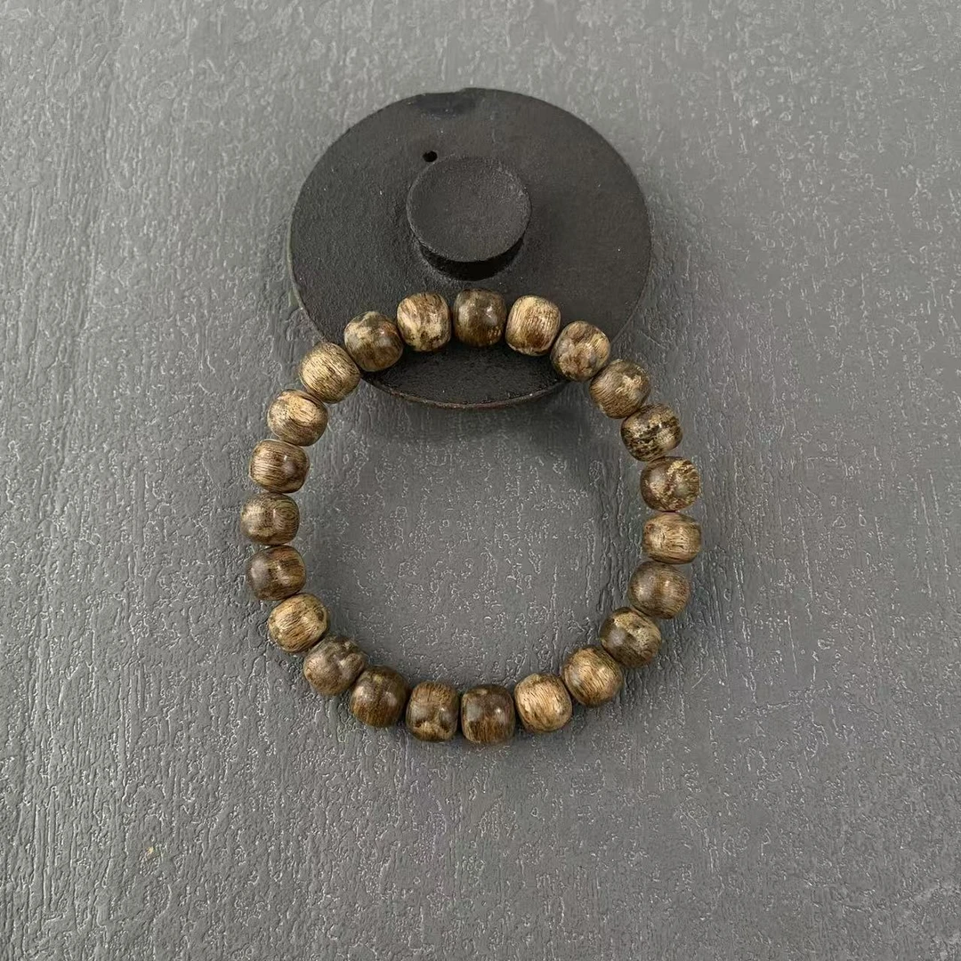 老惠安 天然沉香手串9MM桶珠单圈一条 多样性发货（559）