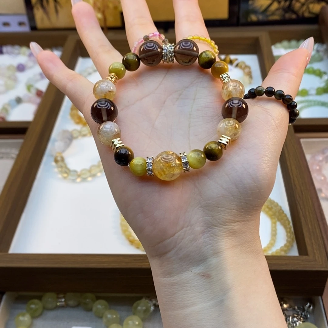 水晶手链未镶嵌金霸