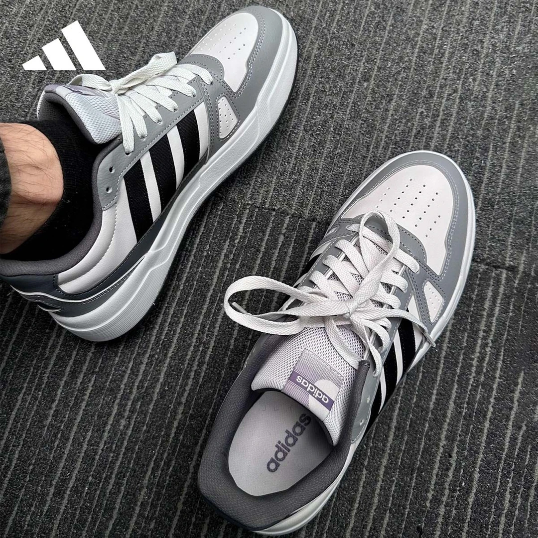 adidas/阿迪达斯板鞋男鞋女鞋经典美式复古流光风低帮休闲 HQ9336