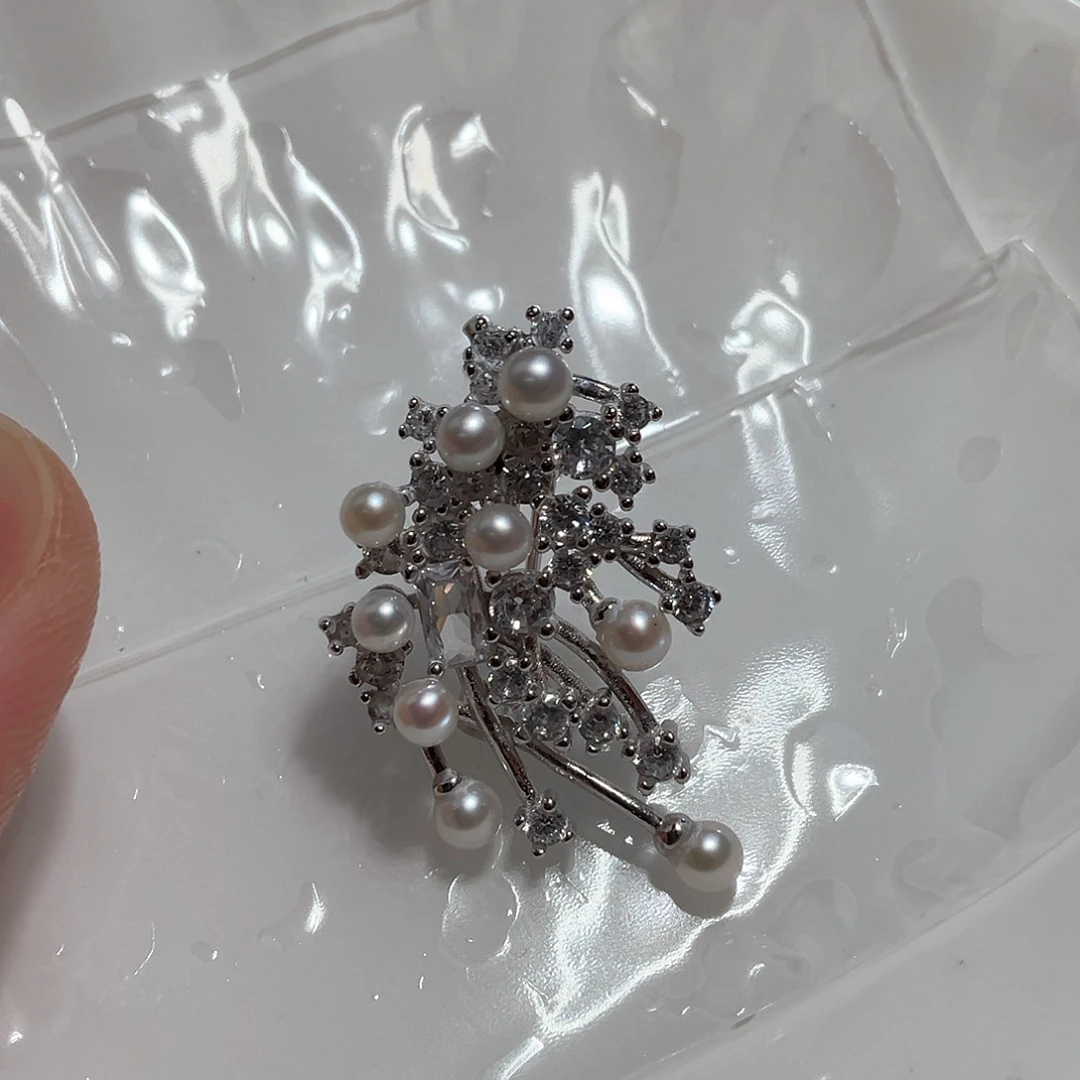 淡水珍珠颈饰银S925镶嵌