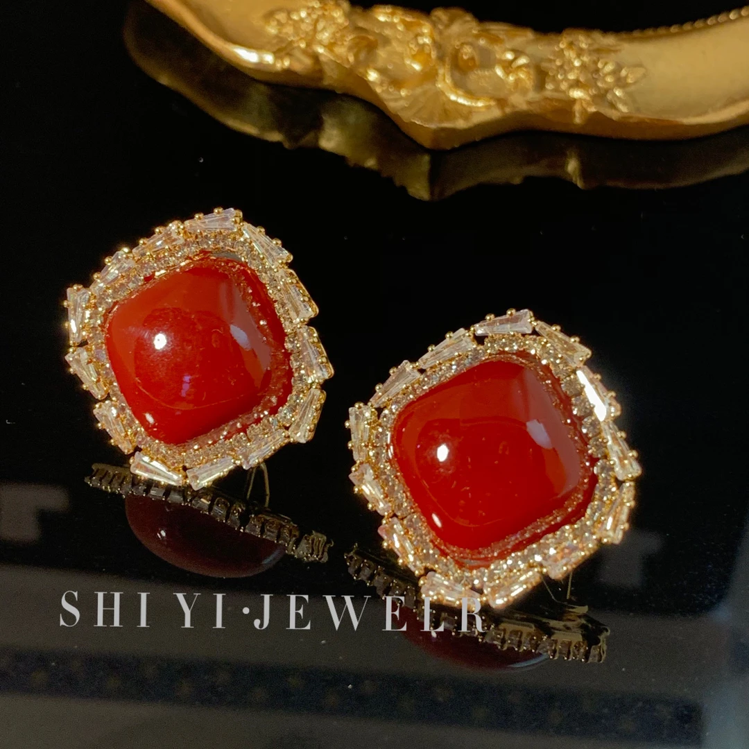 铜合金仿珍珠耳饰 S.Y【念你】轻奢时尚百搭精致珠珠耳环