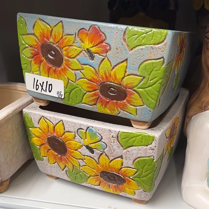 粗陶材质多肉花盆