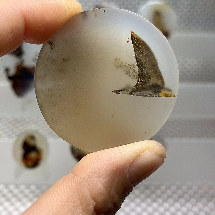 男***酒玛瑙/玉髓未镶嵌颈饰