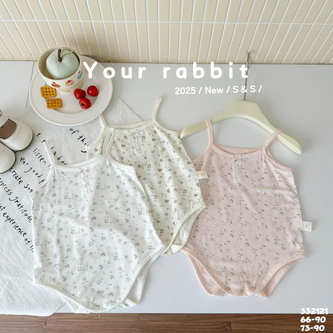 玥儿兔 森系休闲风夏季哈衣爬服包屁衣