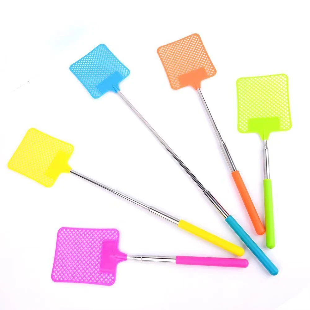 【到手2个】苍蝇拍可伸缩加长家用加厚灭蚊拍手动多功能网面驱蚊虫