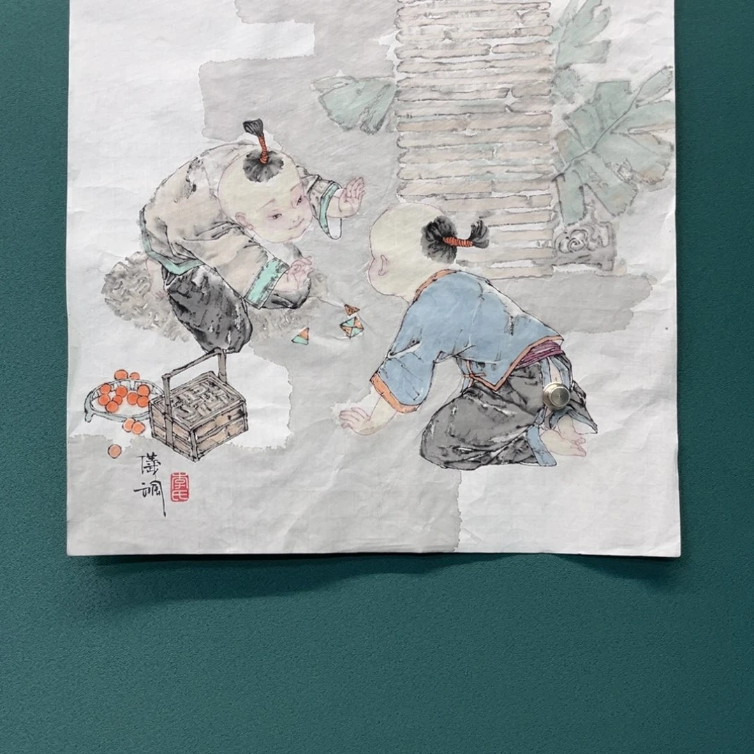 国画艺术家真人手绘