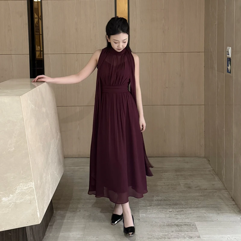 【漫漫盛夏30】琳琳小个子独特超好看气质飘带连衣裙装2025夏季