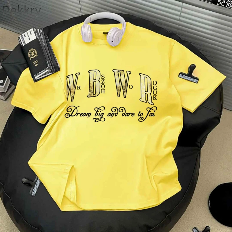 【Dekkry】夏季短袖T恤春夏休闲百搭国潮时尚宽松上衣小众潮流半袖