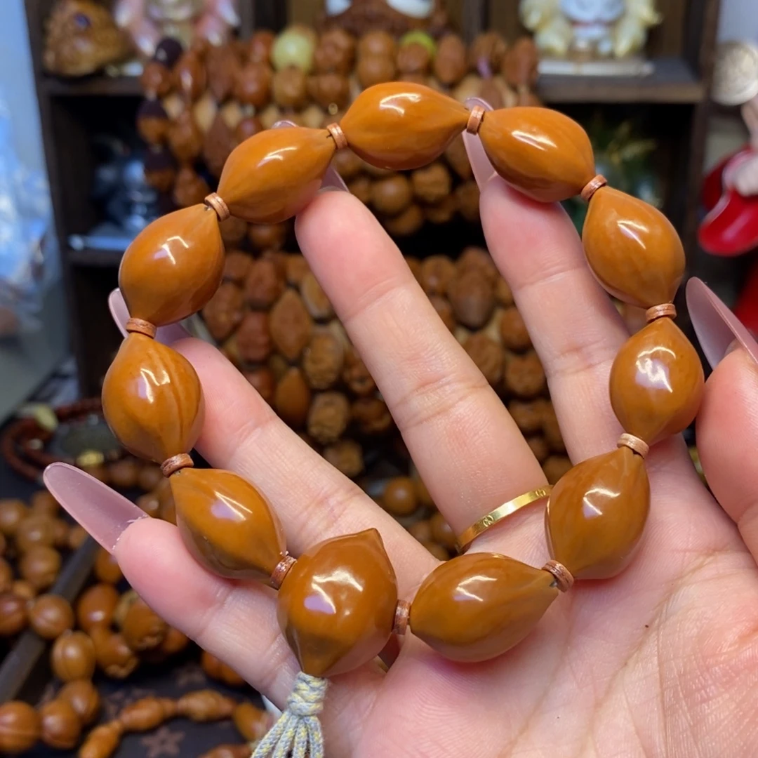 橄榄核手串/手链原皮高抛铁核