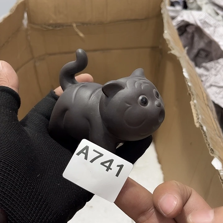 瓷片茶摆件工艺品摆件666