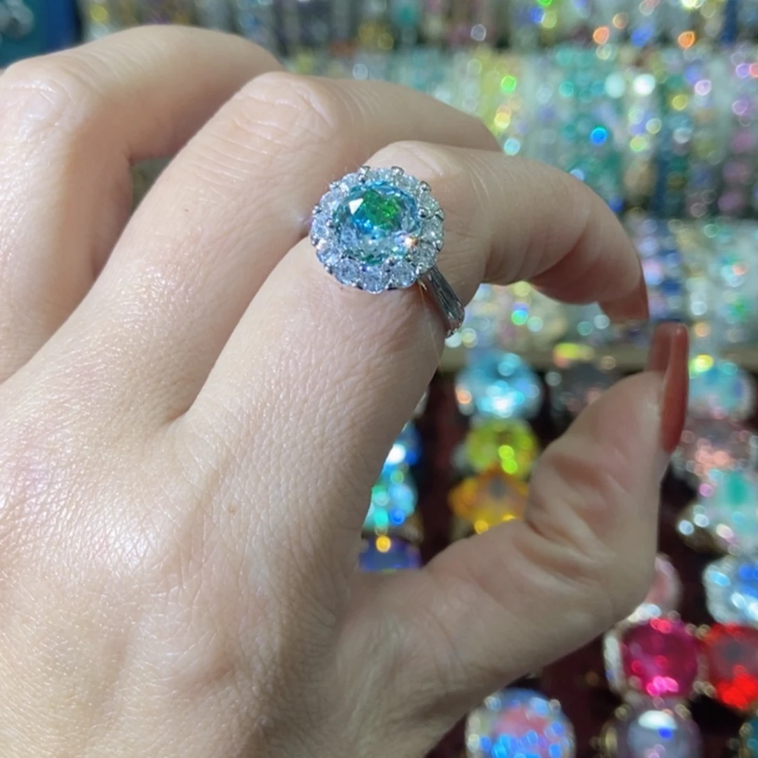 66锆石（处理）戒指