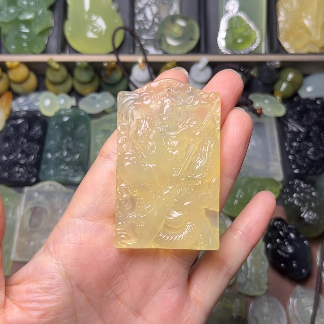 蛇纹石玉未镶嵌吊坠(不含链)