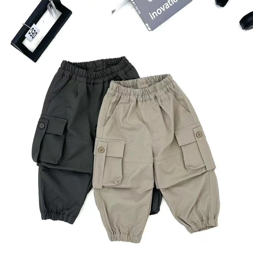 K6125  韩版立体袋工装布裤