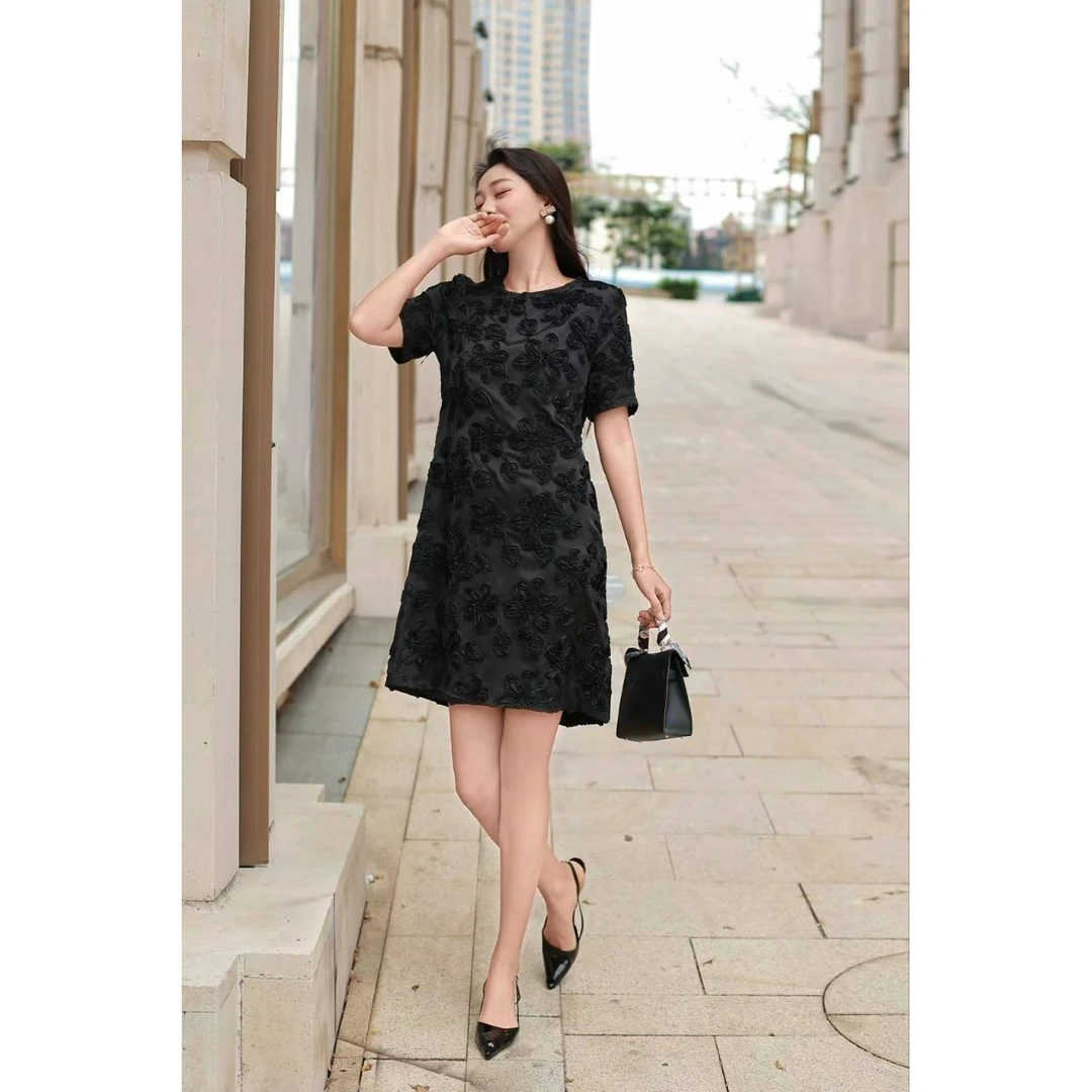 显瘦气质法式时尚小众设计感修身收腰女装连衣裙裙子南油秋