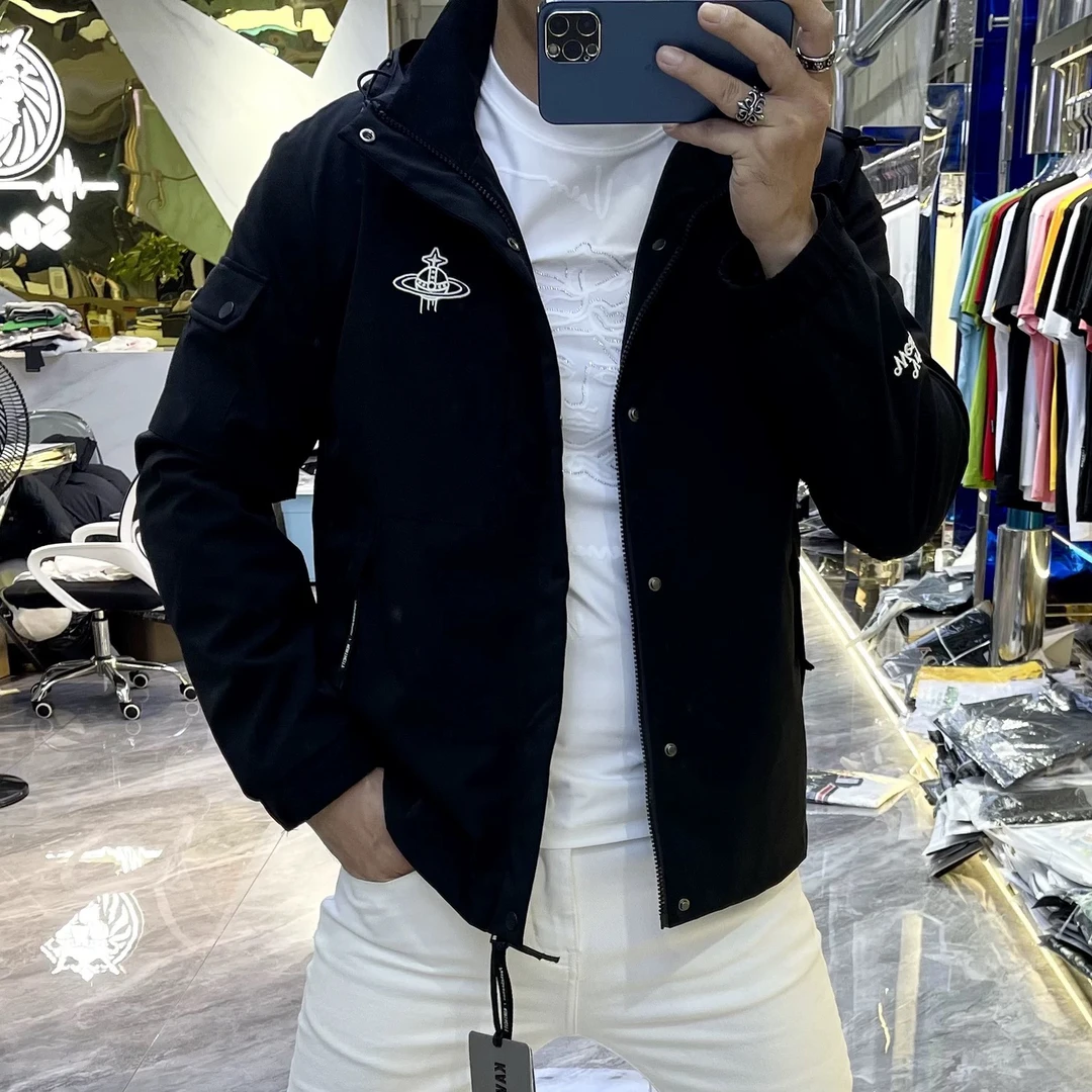 男士冬季立领高充绒加厚保暖百搭时尚羽绒服