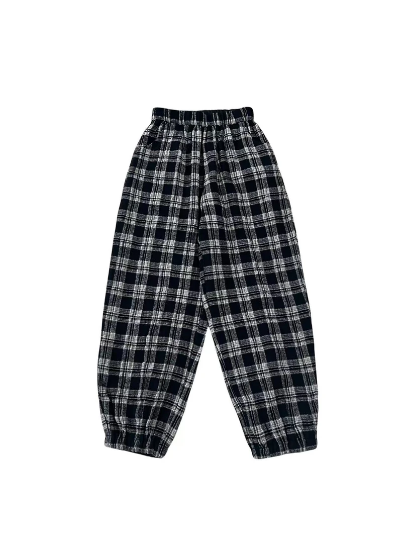 女款；25615休闲秋冬格子裤