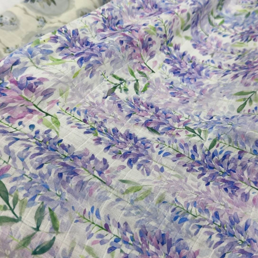 棉超舒服纯棉格纹双层纱X1.67米宽E