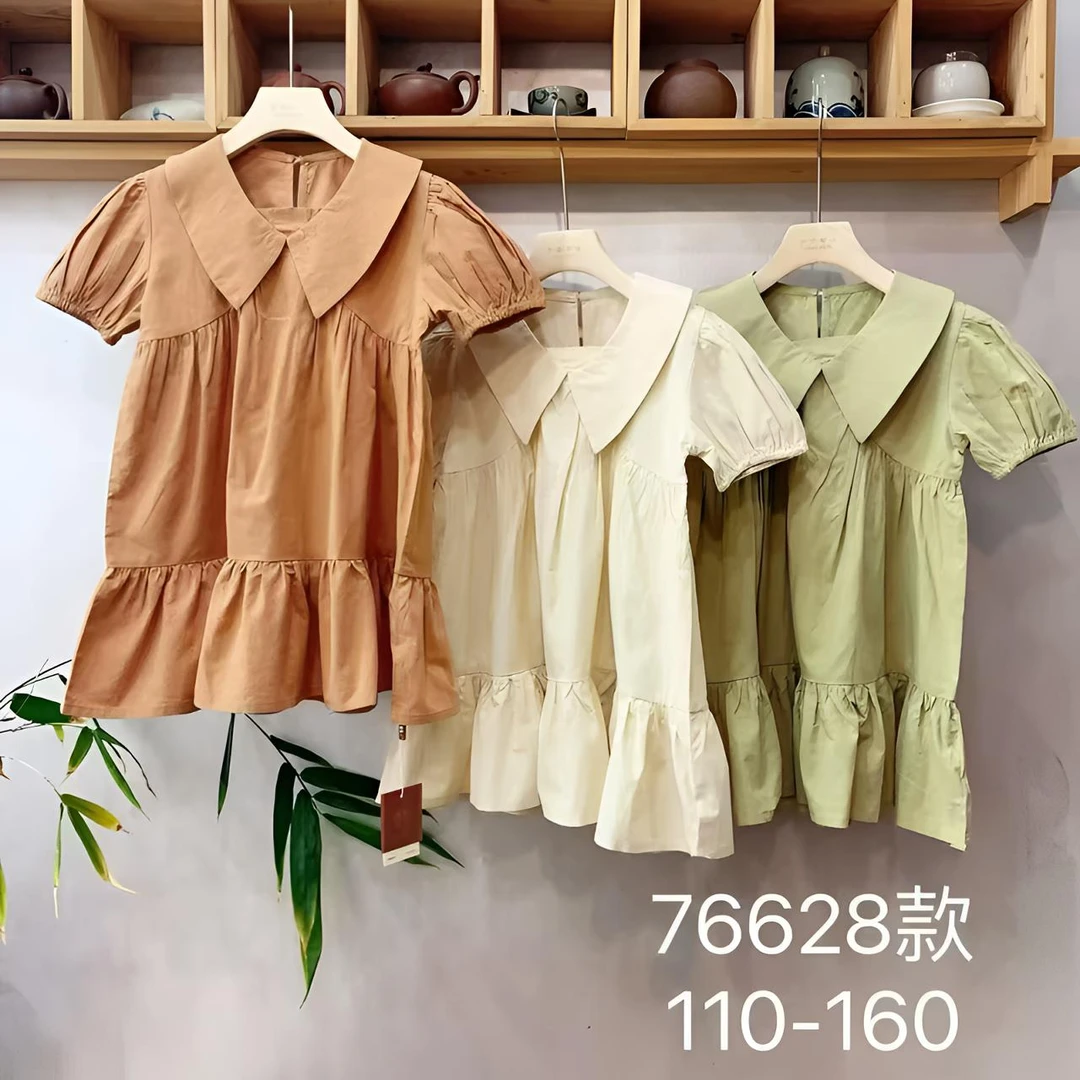 【予诺定制】V领纯棉中裙GZ76628   //