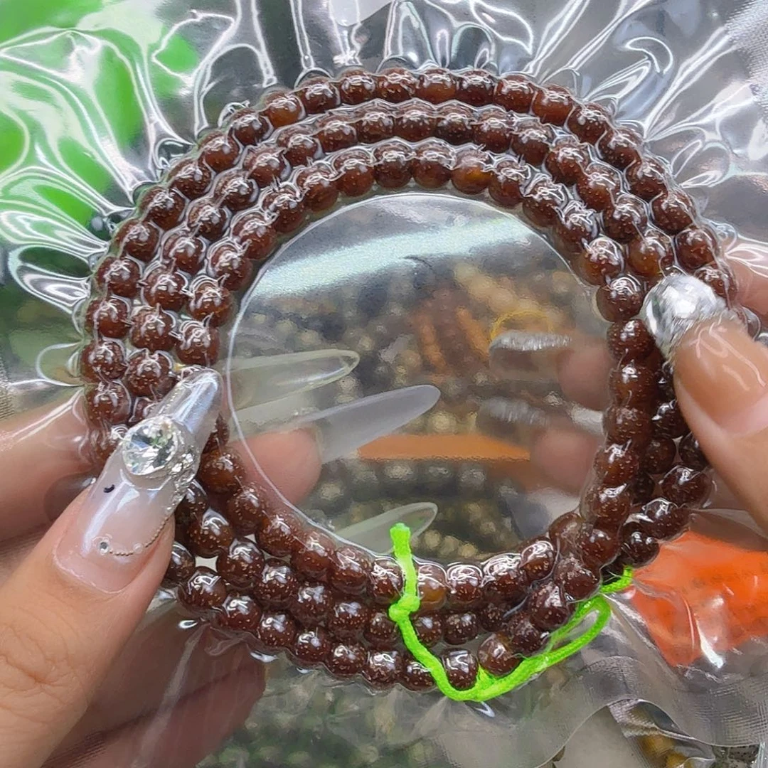 手串星月菩提100殿堂粉冰星月菩提76-108